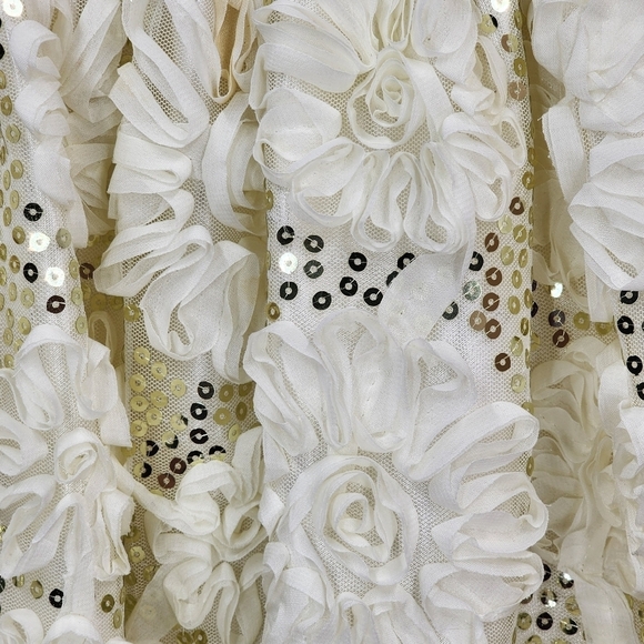 American Princess Kid's All Over Sequin Soutache Dress - 12 - Picture 5 of 6